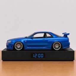 Performance Coupe Alarm Clock, Handmade, Realistic Engine Sound, Car Enthusiast Gift, Japanese Street Design - thumbnail 4
