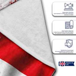 Personalised Name England Flag Bath Beach Towel Three Lions Football Supporter St Georges Cross Sports Fan Holiday Gift Present For Him Her - thumbnail 3