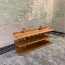Handmade Oak Shoe Rack Modern Storage Shelf, Up To 4 Levels - thumbnail 3