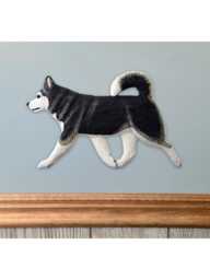 Alaskan Malamute Dig - Dog in Gait Wall Art - Multiple Colors Available - thumbnail 1