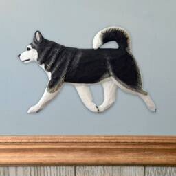 Alaskan Malamute Dig - Dog in Gait Wall Art - Multiple Colors Available - thumbnail 2