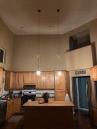 Modern Glass Shade Custom Led Pendant Light Lamp Kitchen Island Ceiling Fixture Lighting Hangout Lighting Half Globe Dome Shade - thumbnail 3