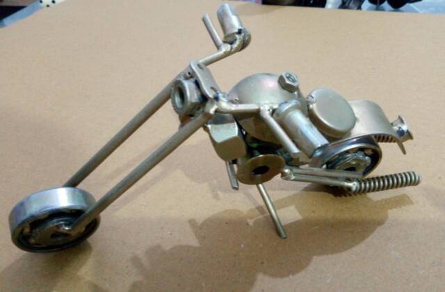 Motorcycle Sculpture Bike Harley 6.5 - image 1