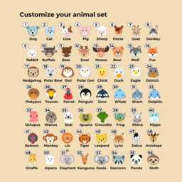 Animal Name Puzzle By Busy - 1st Birthday, Baby Shower, Easter Gift Girl & Boy Custom Personalized - thumbnail 4