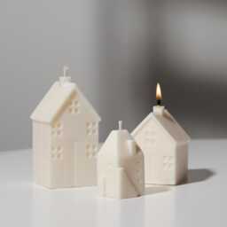 House Candles, Soy Home Decorative Candle, New Home Gift, Housewarming Scandi Decor, Gift For Friends - thumbnail 3