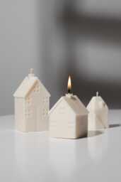House Candles, Soy Home Decorative Candle, New Home Gift, Housewarming Scandi Decor, Gift For Friends - thumbnail 1
