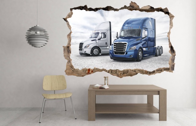 Freightliner Semi Truck Wall Decal - Boy's Room Decor - image 1