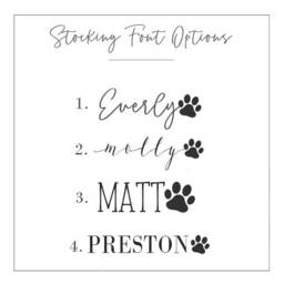 Personalized Dog Christmas Stocking - Custom Pet Name Xmas Paw Cat Neutral For - thumbnail 4