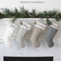 Personalized Dog Christmas Stocking - Custom Pet Name Xmas Paw Cat Neutral For - thumbnail 2