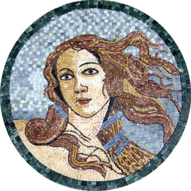 Goddes Of Love & Beauty - Mosaic Medallion