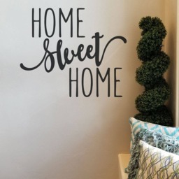 Home Sweet Vinyl Wall Decal Living Room Decor - thumbnail 2