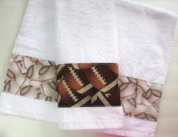 Sports Towel Handmade Cotton Bath, Hand, Or Washcloth - Soccer, Baseball, Football, Basketball