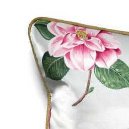 Sanderson Lamorna Camellias Cushion Cover Pink Floral Chintz Pillow - thumbnail 2