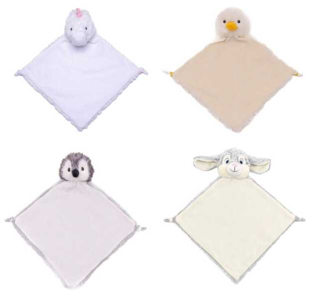 Personalised Newborn Baby Comfort Blanket/Comforter By Cubbies - Any Name Text Embroidered. Gift - image 1