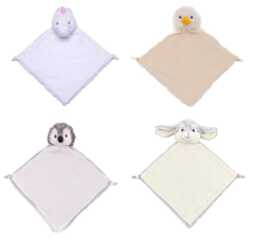 Personalised Newborn Baby Comfort Blanket/Comforter By Cubbies - Any Name Text Embroidered. Gift - thumbnail 1