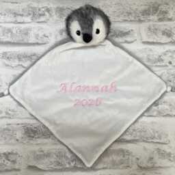 Personalised Newborn Baby Comfort Blanket/Comforter By Cubbies - Any Name Text Embroidered. Gift - thumbnail 4