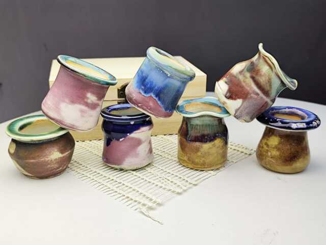 Mini Succulent Pot Gifts For Garden, Unique Tiny Bud Ceramic Pots With Planters Decor Gift, Cute Plant Women - image 1