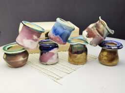 Mini Succulent Pot Gifts For Garden, Unique Tiny Bud Ceramic Pots With Planters Decor Gift, Cute Plant Women - thumbnail 1