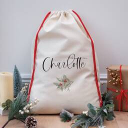 Personalised Santa Sack Large Christmas Gift Bag Stocking Personalized Custom Stockings - thumbnail 1