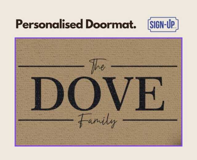 Personalised Custom Doormat - Cozy Coir Welcome Mat Gift - image 1