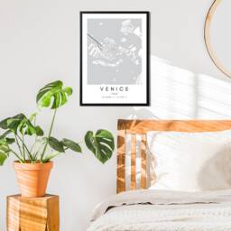 Venice Italy Map Art Print Minimalist City Poster - thumbnail 2