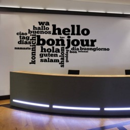 Hello in Many Languages Wall Decal - Reception Art Se141 - thumbnail 2