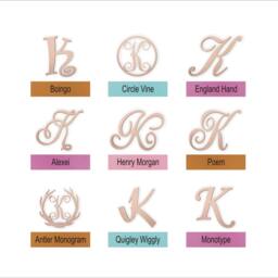 Wooden Letter K Wall Decor - Great For Wreaths & Above Beds - thumbnail 2