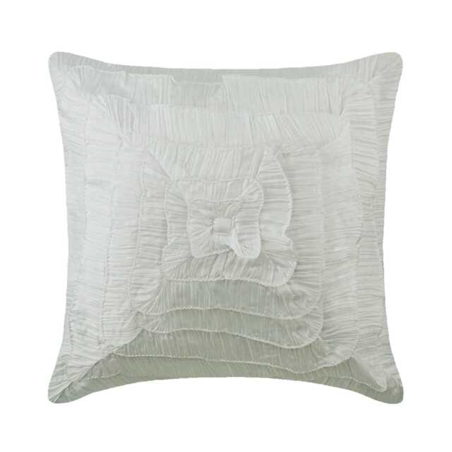 "Decorative Ivory Throw Pillow Cover 16""x16" - image 1