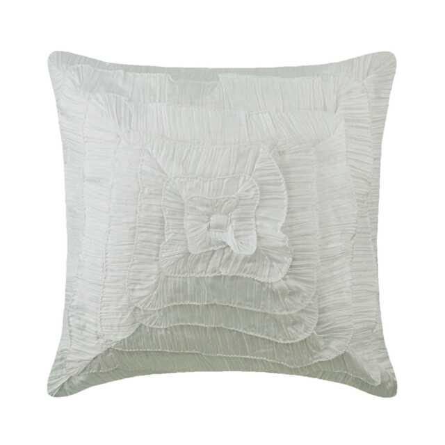 "Decorative Ivory Throw Pillow Cover 16""x16" - image 1