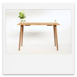 Solid Wooden Desktop With Danish Turned Wooden Legs, Made To Measure, Handmade in The Uk, Options On Sizes. Colour - thumbnail 2