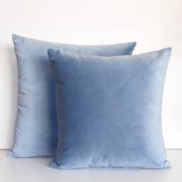 Made To Order Cloud Blue Luxury Velvet Cushion Cover - thumbnail 3