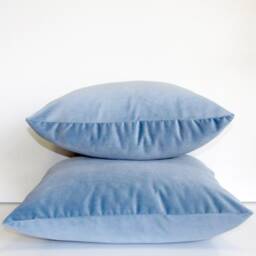 Made To Order Cloud Blue Luxury Velvet Cushion Cover - thumbnail 1