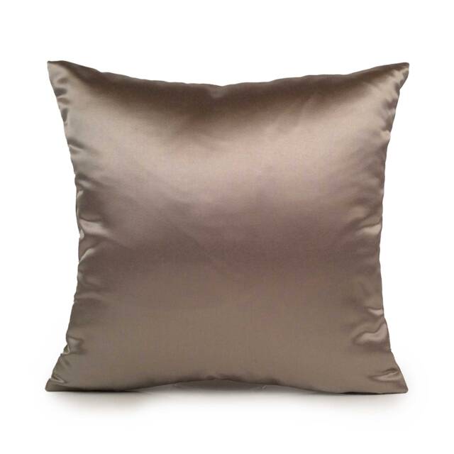 Silver Grey Pillow, Throw Pillow Cover, Decorative Cushion Accent Satin Sofa Decor, Home Decor - image 1