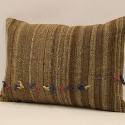 Throw Lumbar Kilim Pillow 14x20 in - 35x50 cm Boho Pillowcover Kilim Cushion Cover Tribal Pillow 4Bef-747 - thumbnail 3
