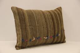 Throw Lumbar Kilim Pillow 14x20 in - 35x50 cm Boho Pillowcover Kilim Cushion Cover Tribal Pillow 4Bef-747