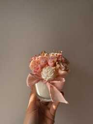 Flower Bouquet Candle, Scented Melts, Soy & Rapeseed Wax - thumbnail 1