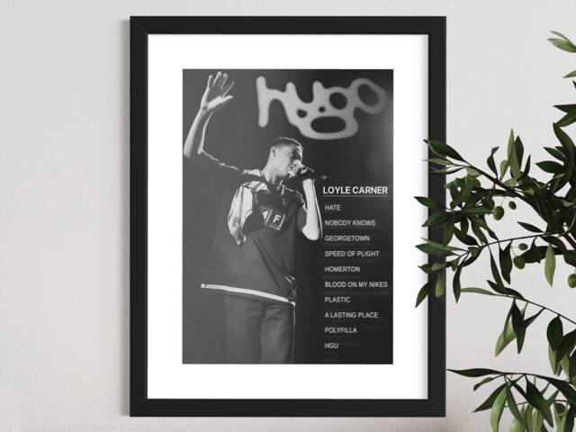 Loyle Carner Vintage Poster - Album Art Hugo A2 A3 A4 Framed Print Wall - image 1