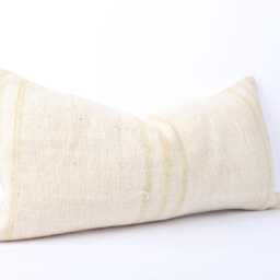 Kilim Lumbar Pillow Cover Turkish Wool Cushion, Bohemian Decor - 12x24 - thumbnail 3