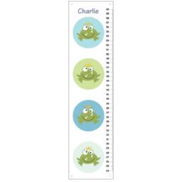 Frog Growth Chart For Children, Canvas Height Chart, Personalized Wall Art, Custom Decor - thumbnail 2