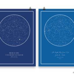 Custom Star Map - Space Wall Art Poster, Mothers Day Gifts, Night Sky Print Digital Download - thumbnail 4