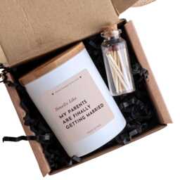 Smells Like My Parents Are Finally Getting Married Funny Wedding Candle Gift Kid - thumbnail 4