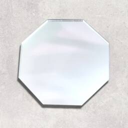 Octagon Acrylic Mirror Wall Art Personalized Engraving Options - thumbnail 2
