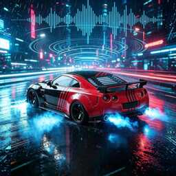 Sports Car Alarm Clock, Engine Sound, Exhaust Led, Race Decor, Jdm Enthusiast Gift - thumbnail 4