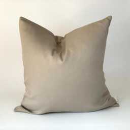 Handmade Mocha Brown Cushion Cover, Reclaimed Fabric, 16 X - thumbnail 3
