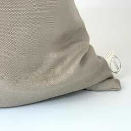 Handmade Mocha Brown Cushion Cover, Reclaimed Fabric, 16 X - thumbnail 4