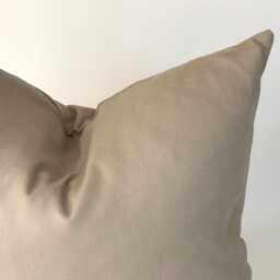 Handmade Mocha Brown Cushion Cover, Reclaimed Fabric, 16 X - thumbnail 2