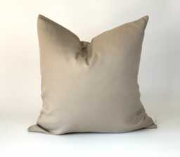 Handmade Mocha Brown Cushion Cover, Reclaimed Fabric, 16 X - thumbnail 1