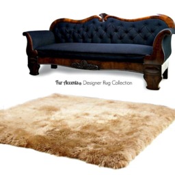 Plush Faux Fur Area Rug - Shaggy Sheepskin Rug, Usa Made - thumbnail 2