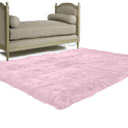 Plush Faux Fur Area Rug - Shaggy Sheepskin Rug, Usa Made - thumbnail 1