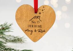 Personalised Christmas New Home Decoration, House, First Gift, Housewarming Bauble, House Gift